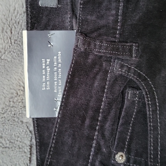 Slim Low Rise Black Corduroy Pants From Joe Fresh! Size 6! NWT! - Picture 5 of 13